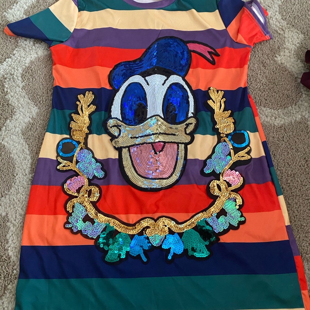 Donald Duck sequin dress